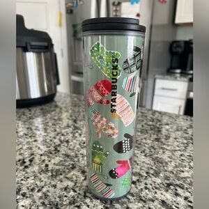 Starbucks Festive Mittens Travel Tumbler 16oz